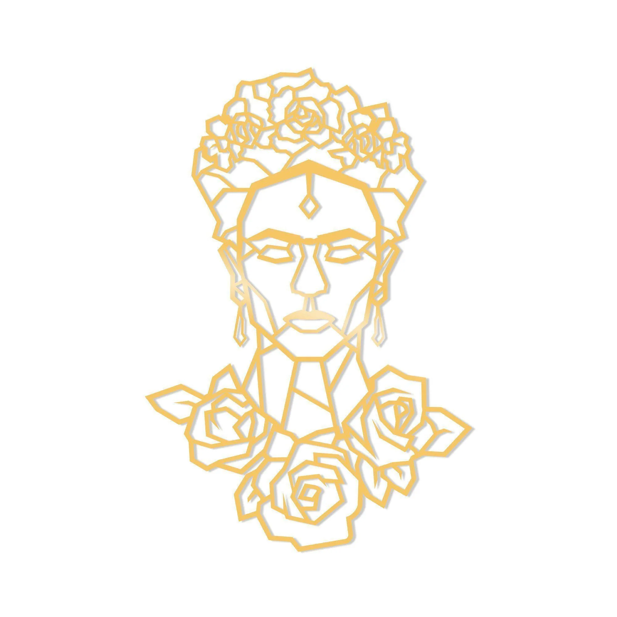 FRIDA METAL DECOR - GOLD Wall Art