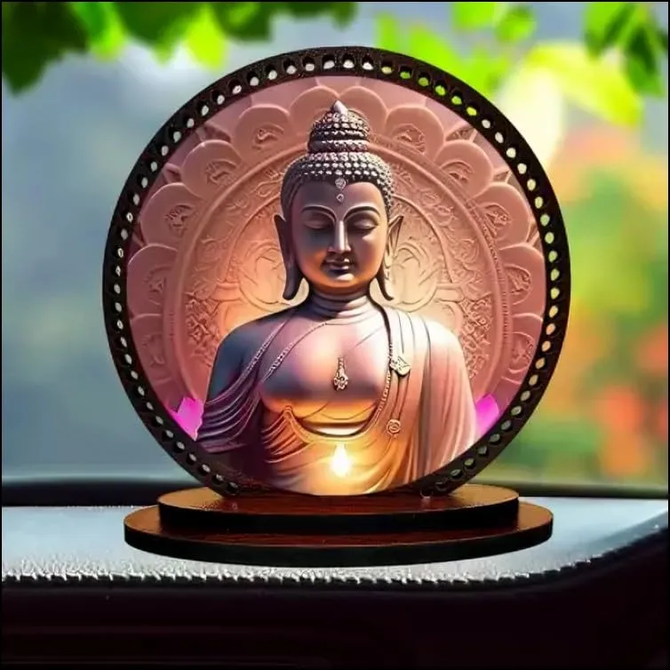Giftlab Lord Buddha ji Idol for car Dashboard & Home Decorative Showpiece. (Lord Buddha #02)