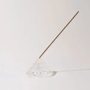 Glass Meso Incense Holder (Clear)