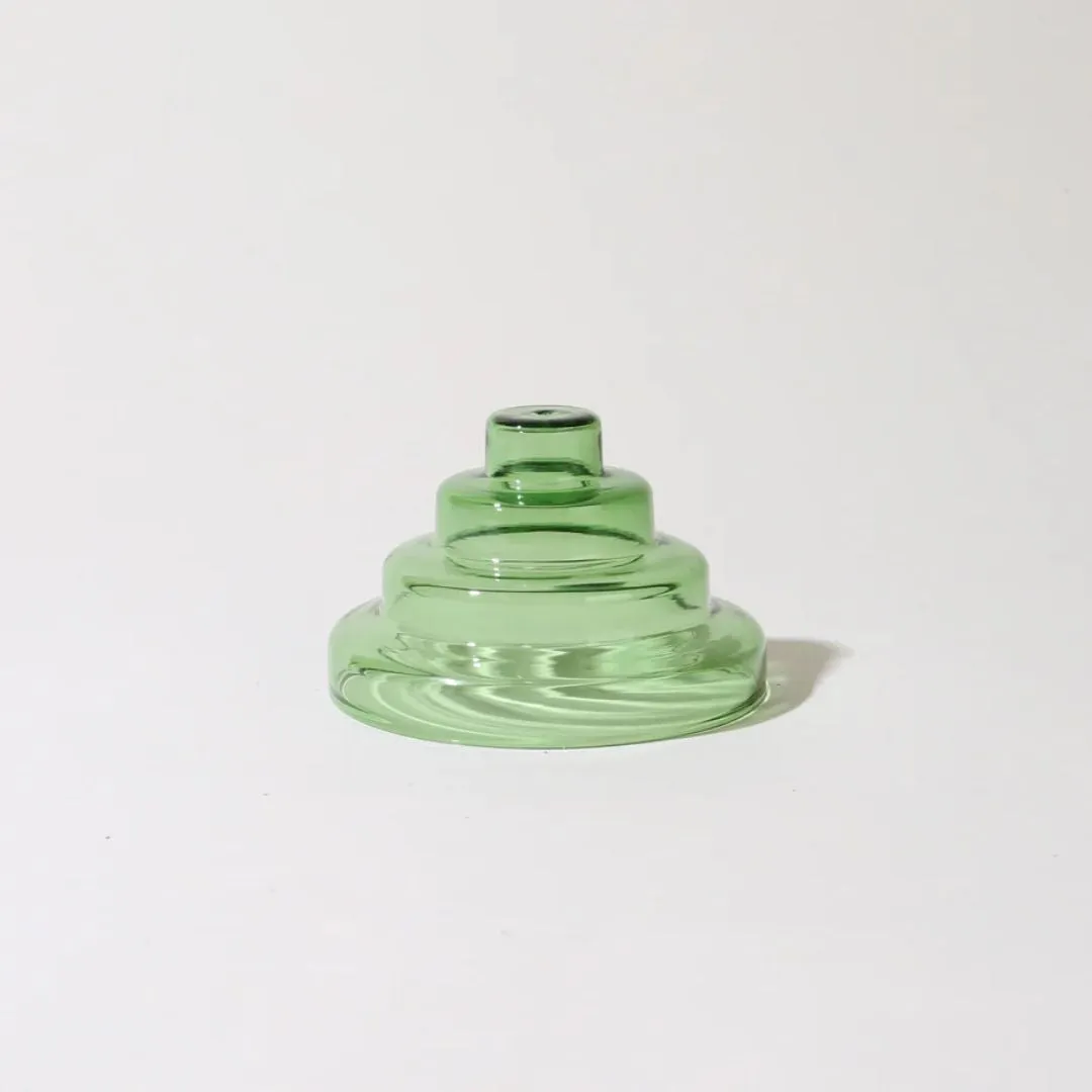 Glass Meso Incense Holder (Verde)