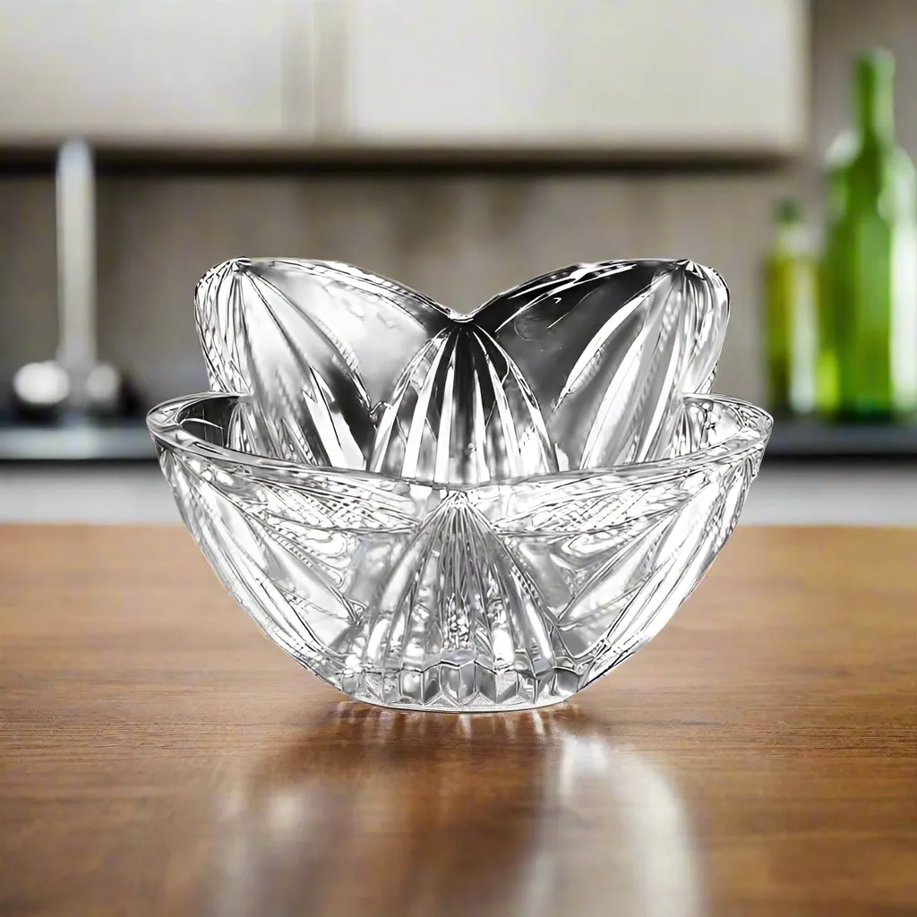 Glass Serving Bowl 12x20cm