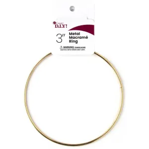 Gold Metal Ring - 3 inch