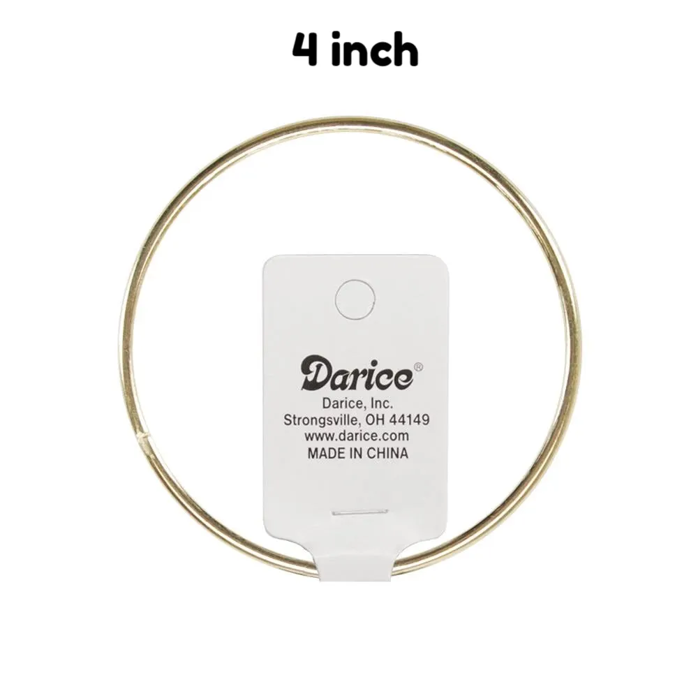 Gold Metal Ring - 4 inch
