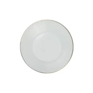Golden Opal Harena Plain White Dessert Plate (Set of 6)