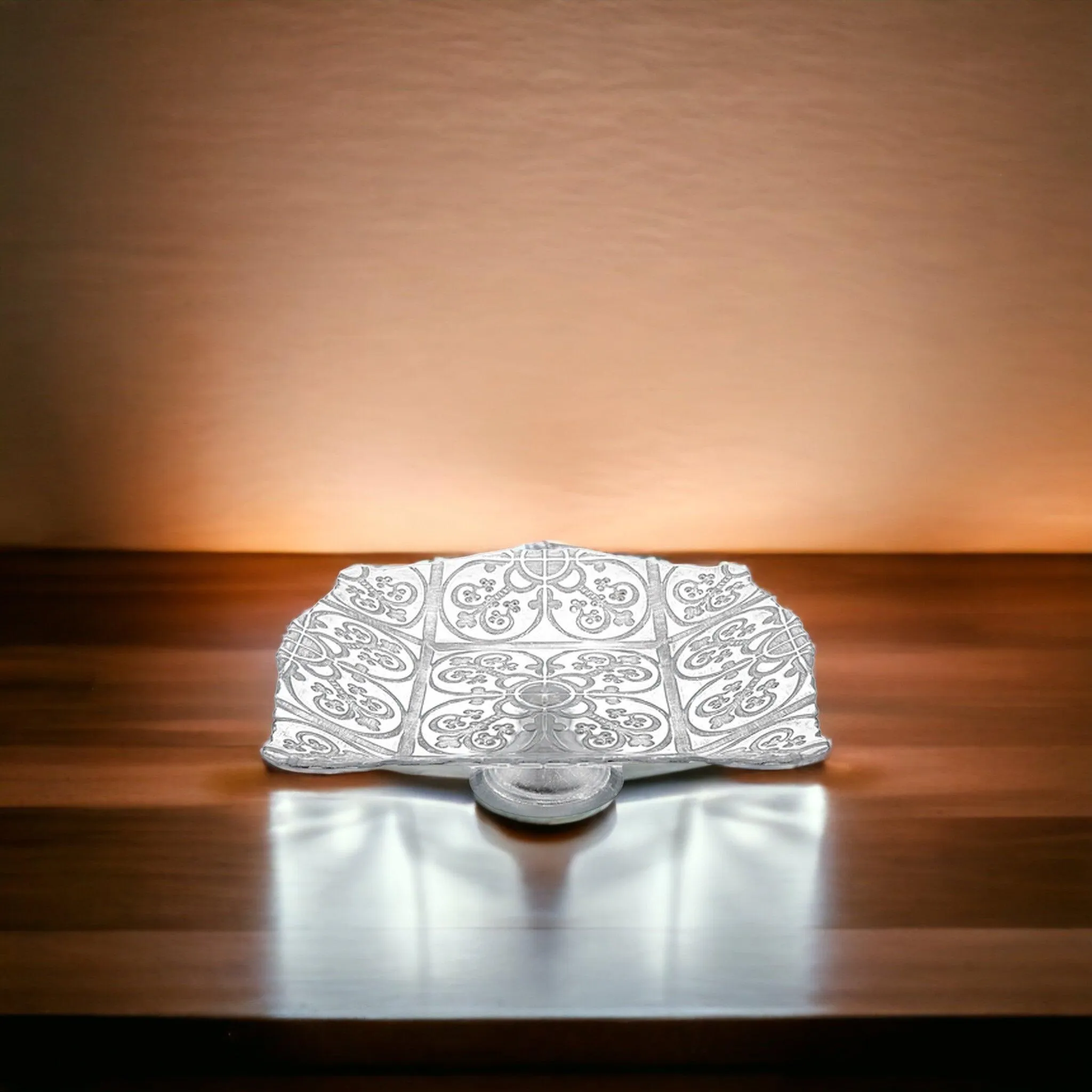 Guinnevere Silver Serving Dish - 12 inch Party Tray