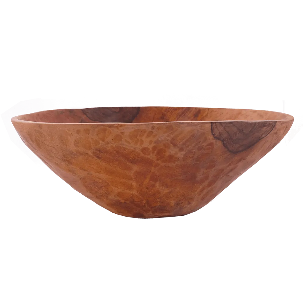 Hand Carved Large Wood Bowl 20 inch