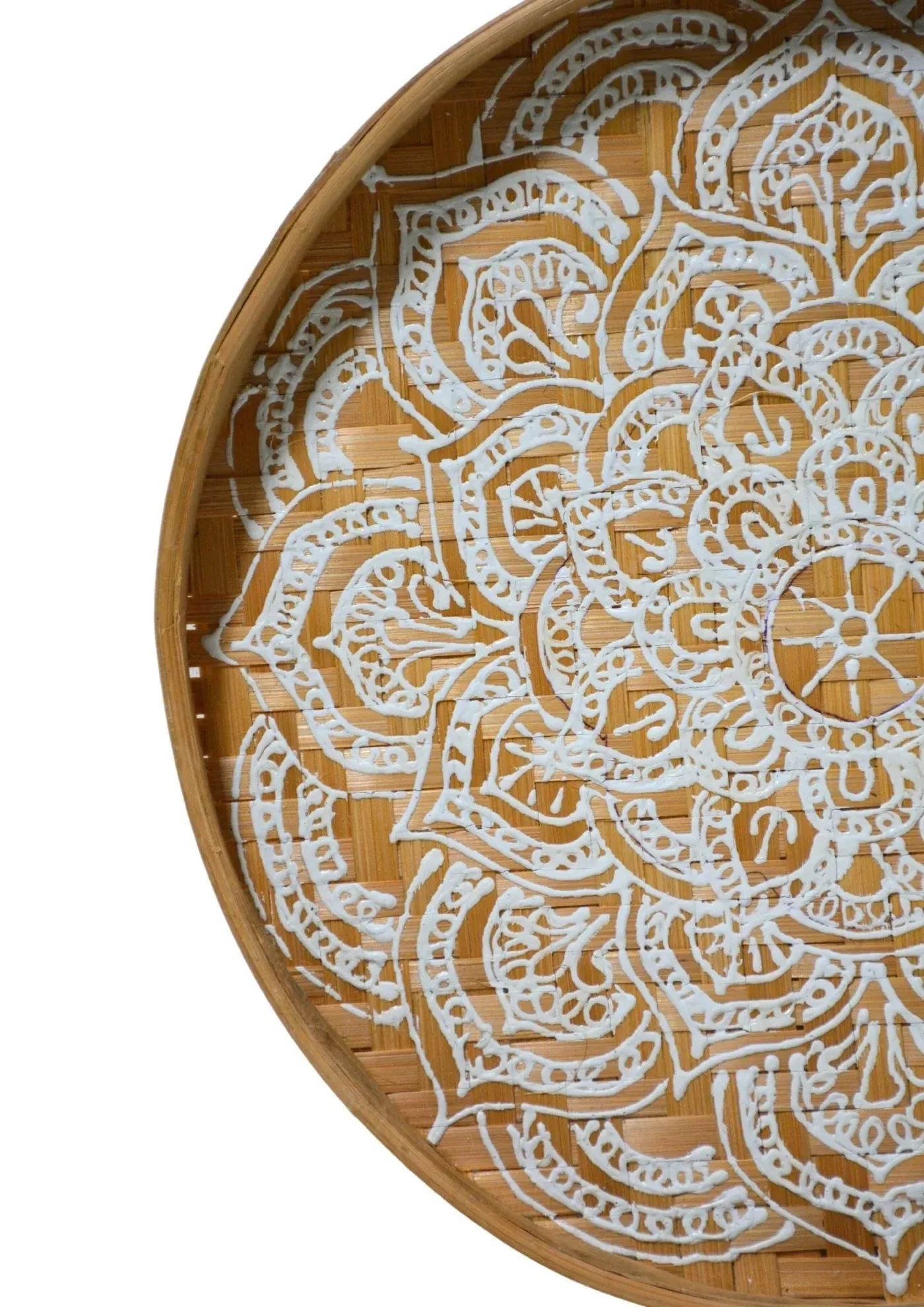 Henna Mandala Wall Basket 50CM