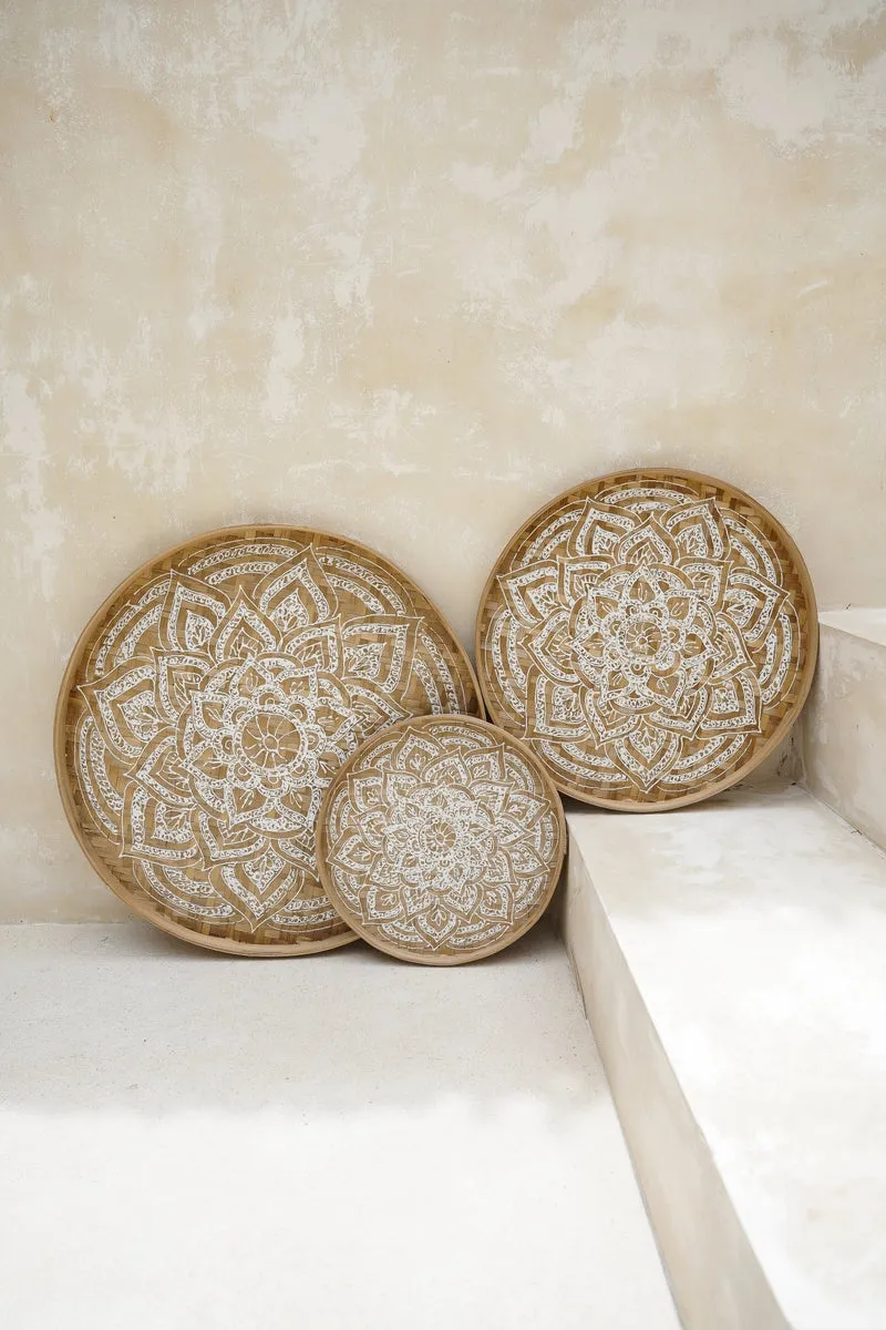 Henna Mandala Wall Basket 50CM