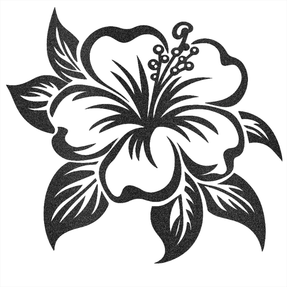 Hibiscus Custom Steel Wall Decor