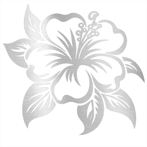 Hibiscus Custom Steel Wall Decor