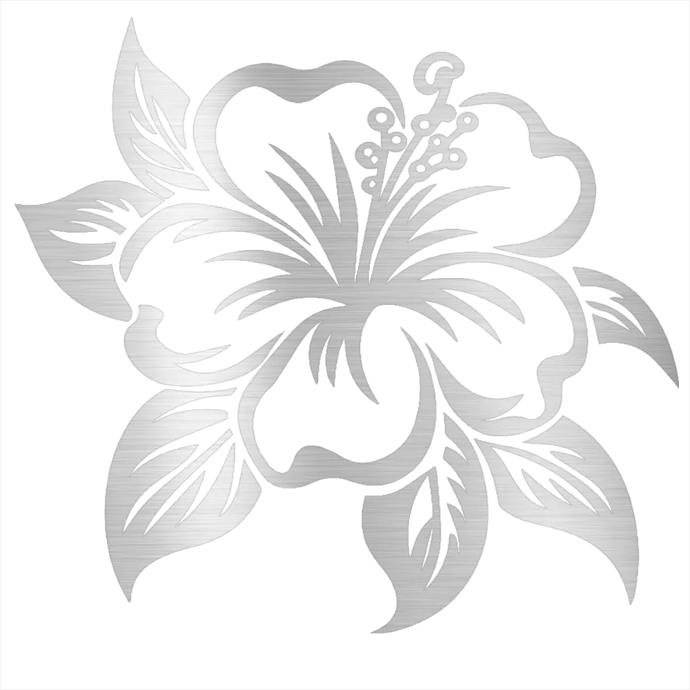 Hibiscus Custom Steel Wall Decor