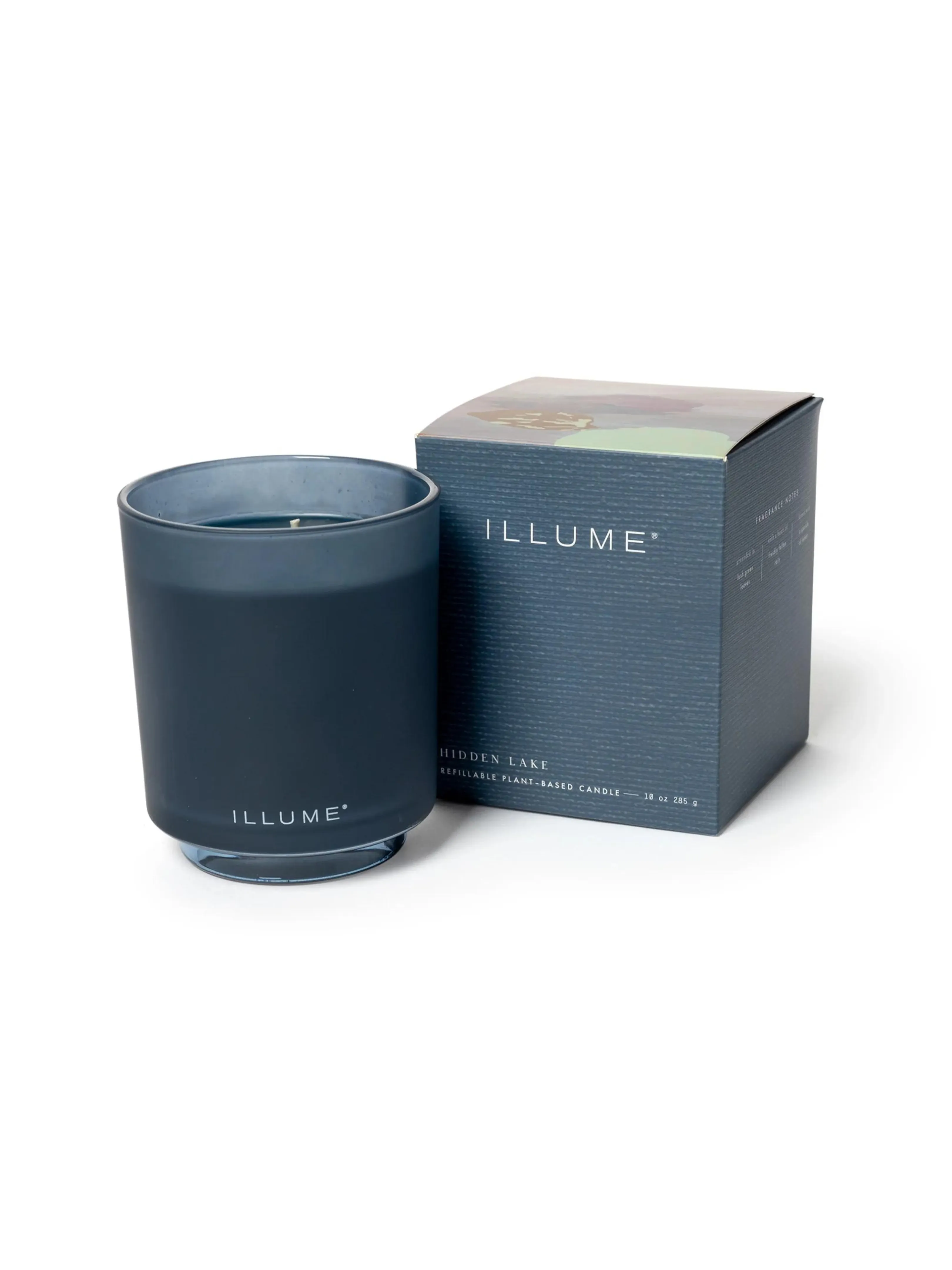 Hidden Lake Boxed Glass Candle