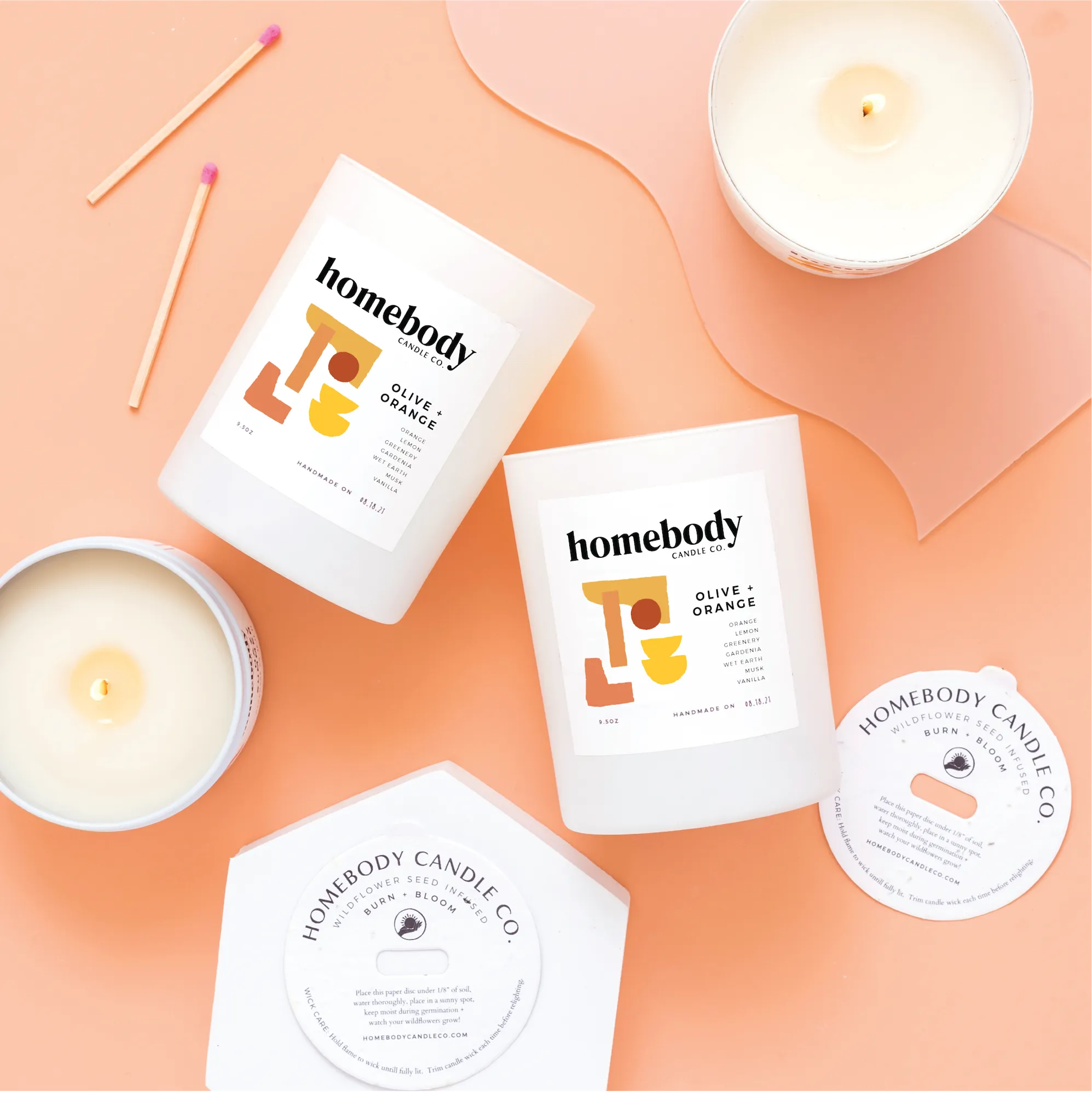 Homebody Candle: Olive   Orange