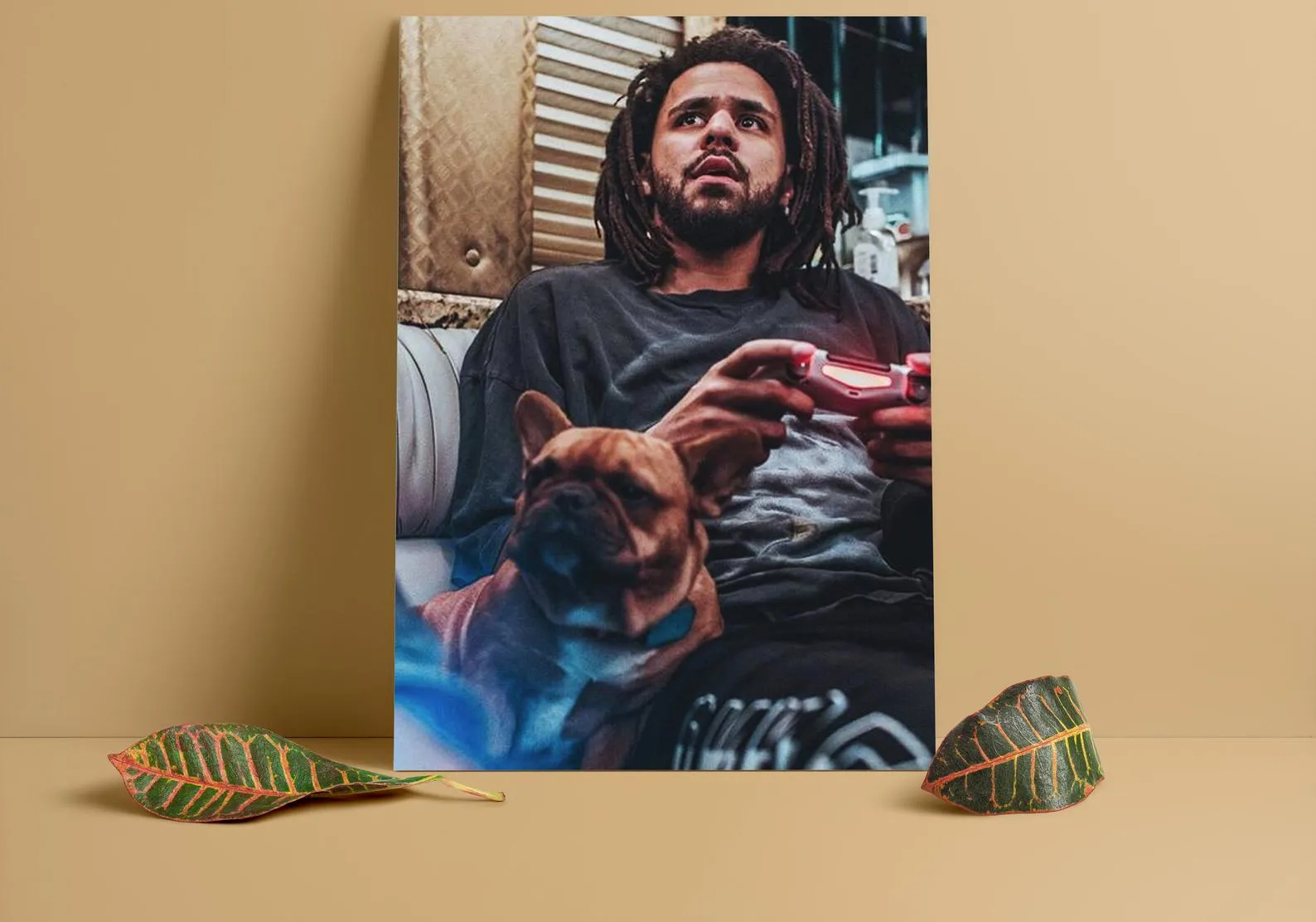 J Cole Custom Printing, Home Decor, Wall Hanging, Custom Canvas, J Cole Art, Rapper Print