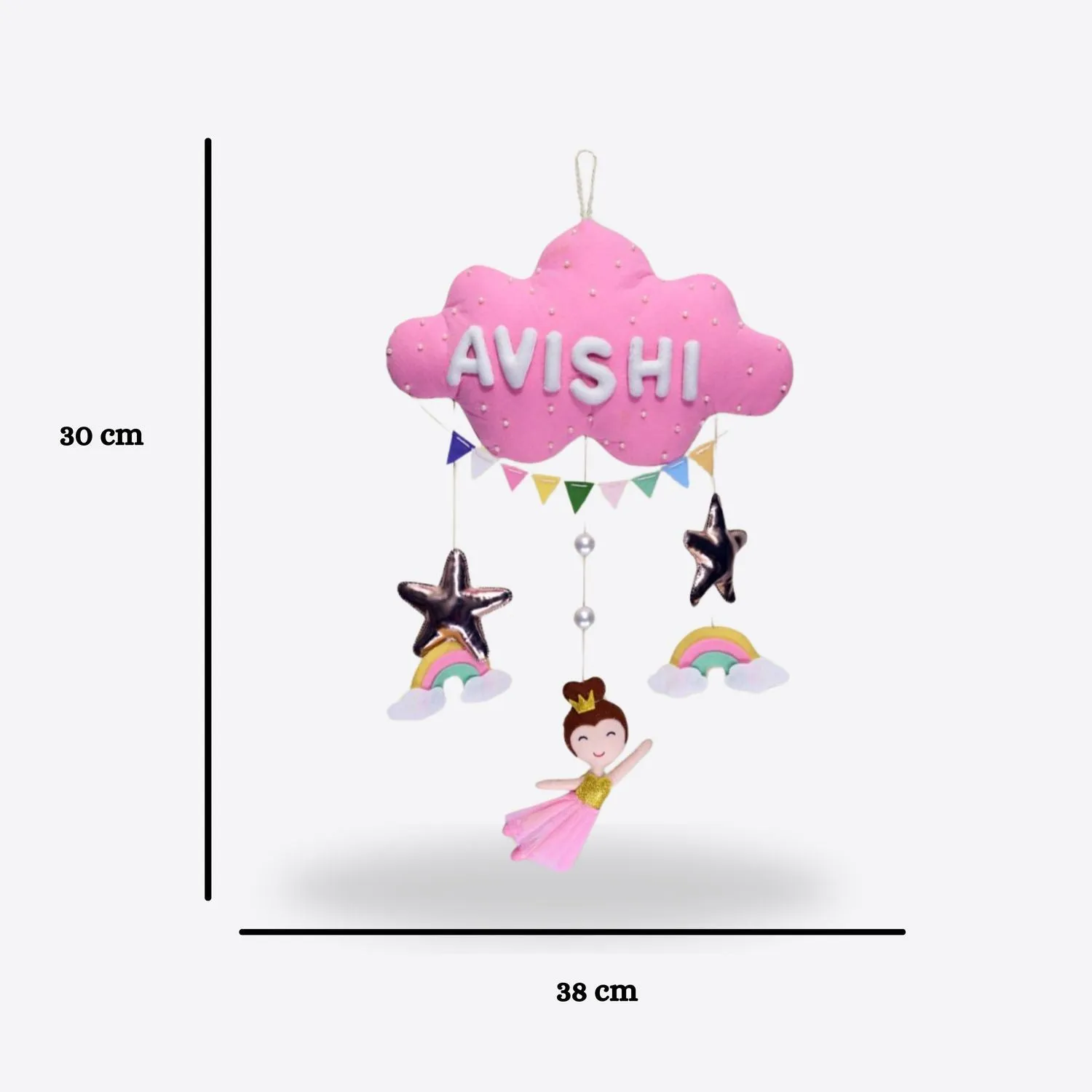 Junior Dancing Dolls Personalised Cloud Hanging
