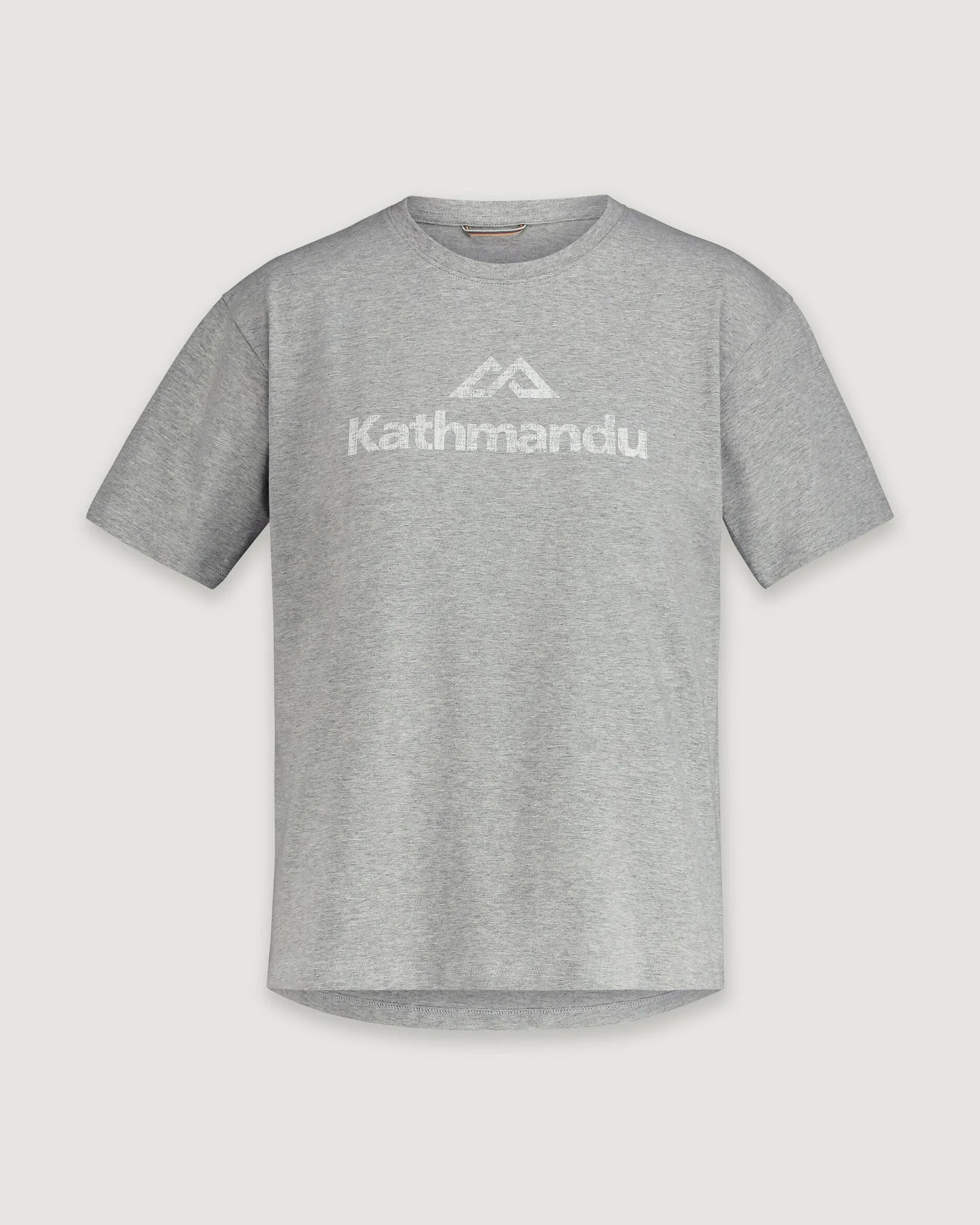 Kathmandu Logo Women's Short Sleeve T-shirt - Light Grey Marle