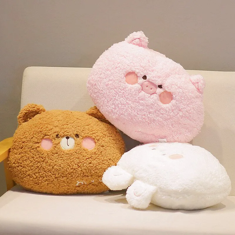 Kawaii Animal Plush Pillow Seat Cushion