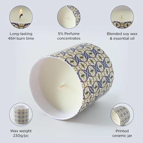 Kuber Industries Scented Candles | Fragrance Candles | Candles for Wedding | Candles for Bedroom | Birthday Candles | Valentines Day Gifts Candles | DY-230708A | Multicolor