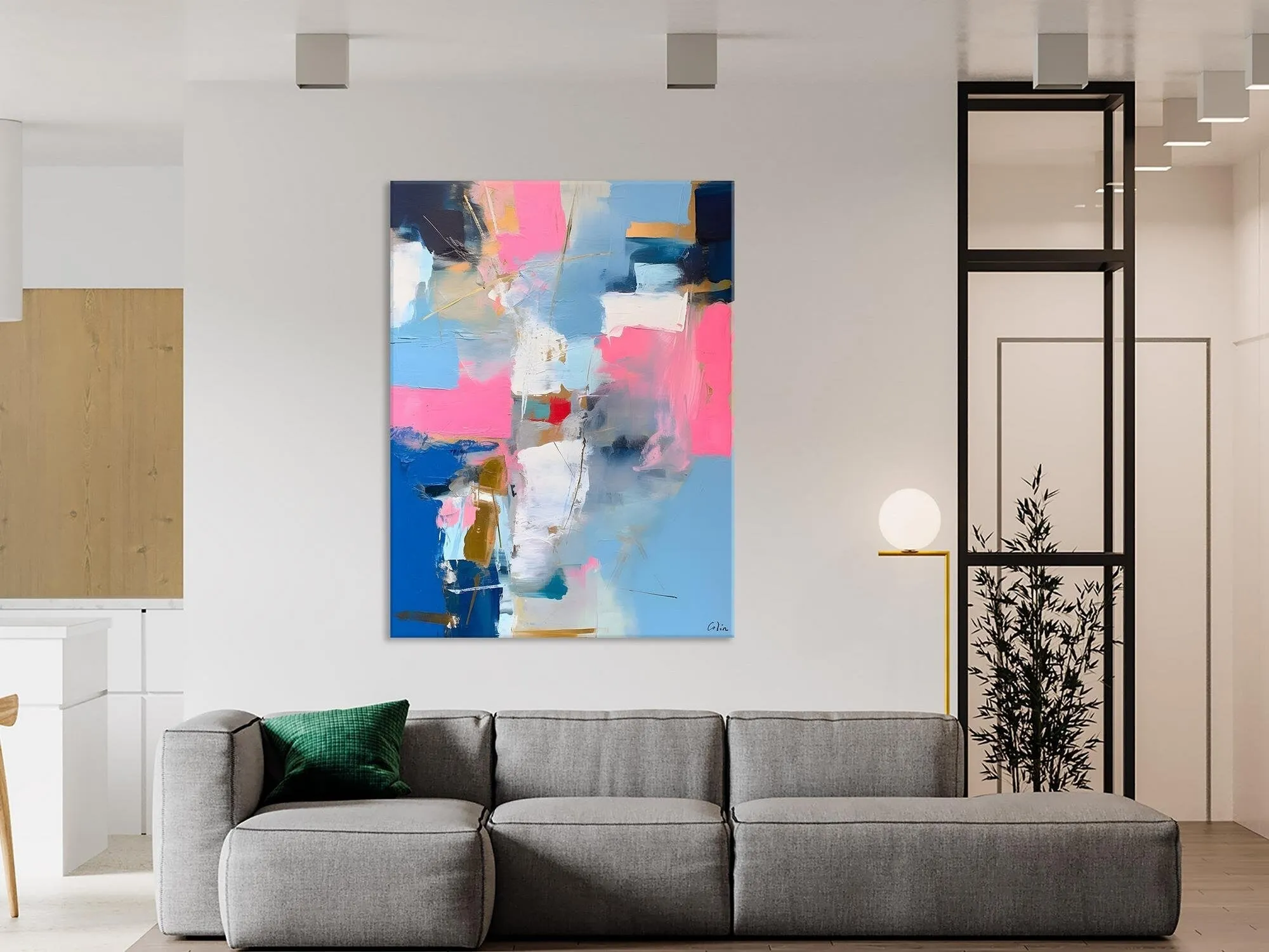 Large Art Painting for Living Room, Original Canvas Art, Contemporary Acrylic Painting on Canvas, Oversized Modern Abstract Wall Paintings