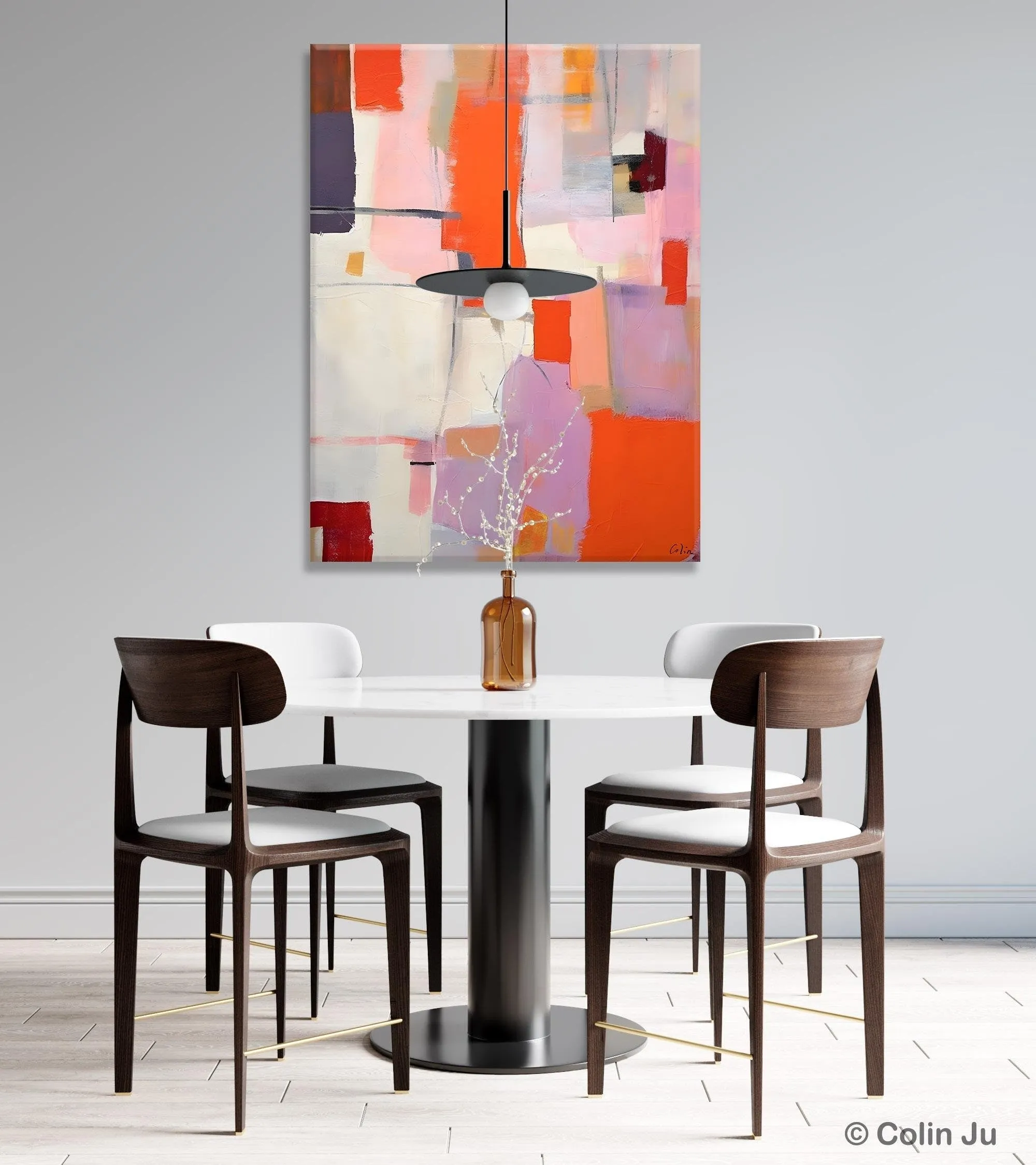 Large Modern Canvas Art for Dining Room, Simple Abstract Art, Large Original Wall Art Painting for Bedroom, Acrylic Paintings on Canvas