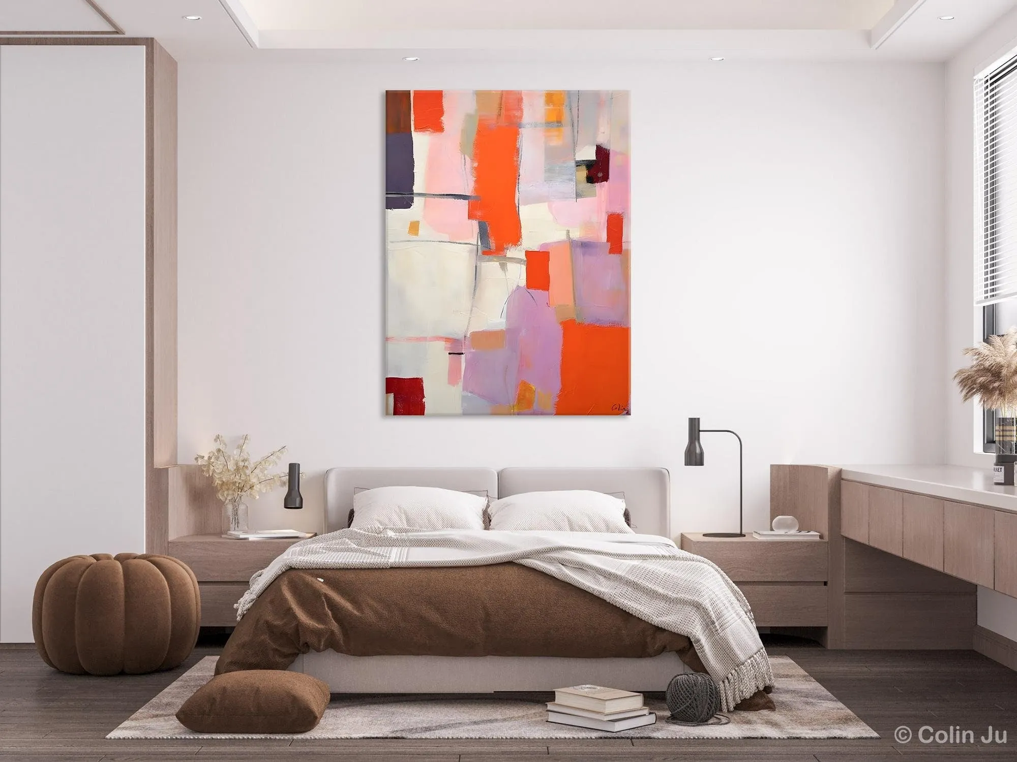 Large Modern Canvas Art for Dining Room, Simple Abstract Art, Large Original Wall Art Painting for Bedroom, Acrylic Paintings on Canvas