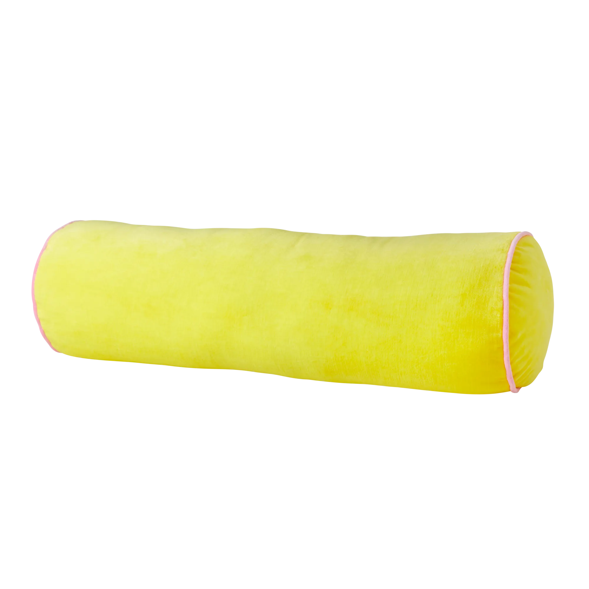 Large Velvet Cushion - Yellow