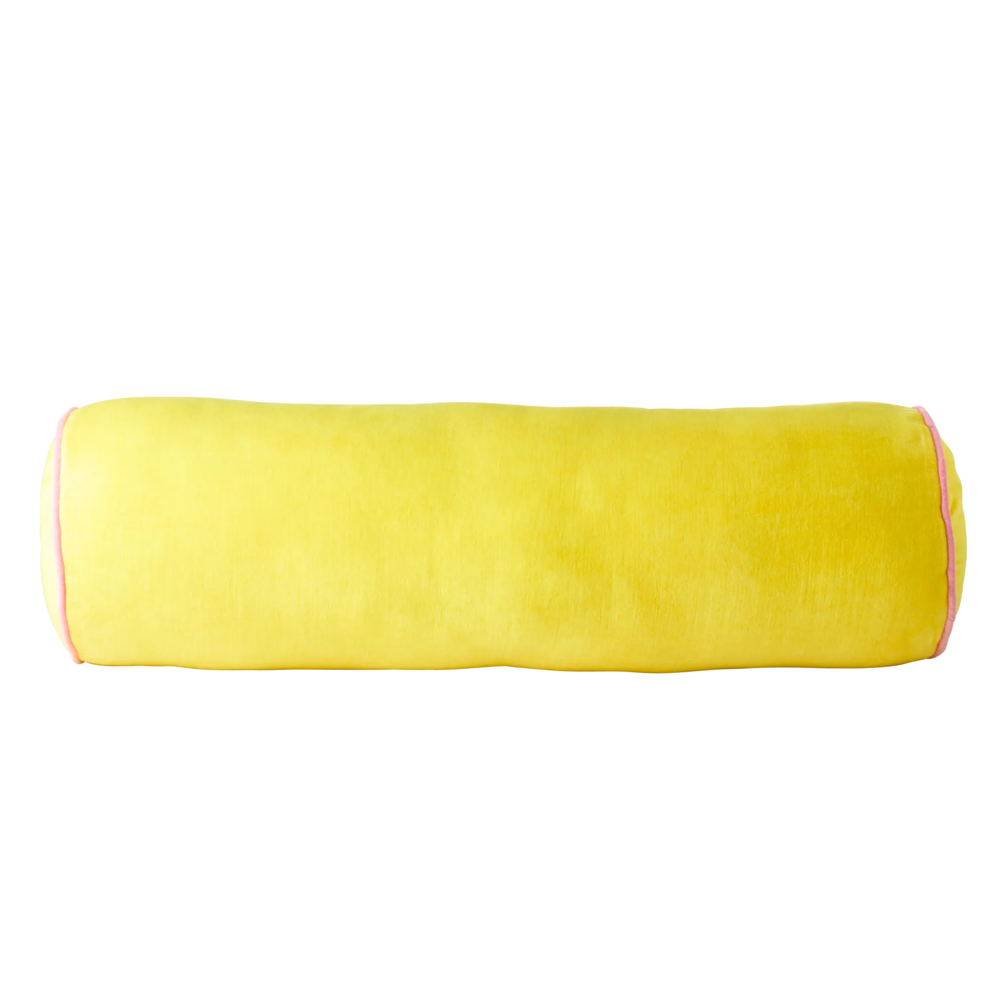 Large Velvet Cushion - Yellow