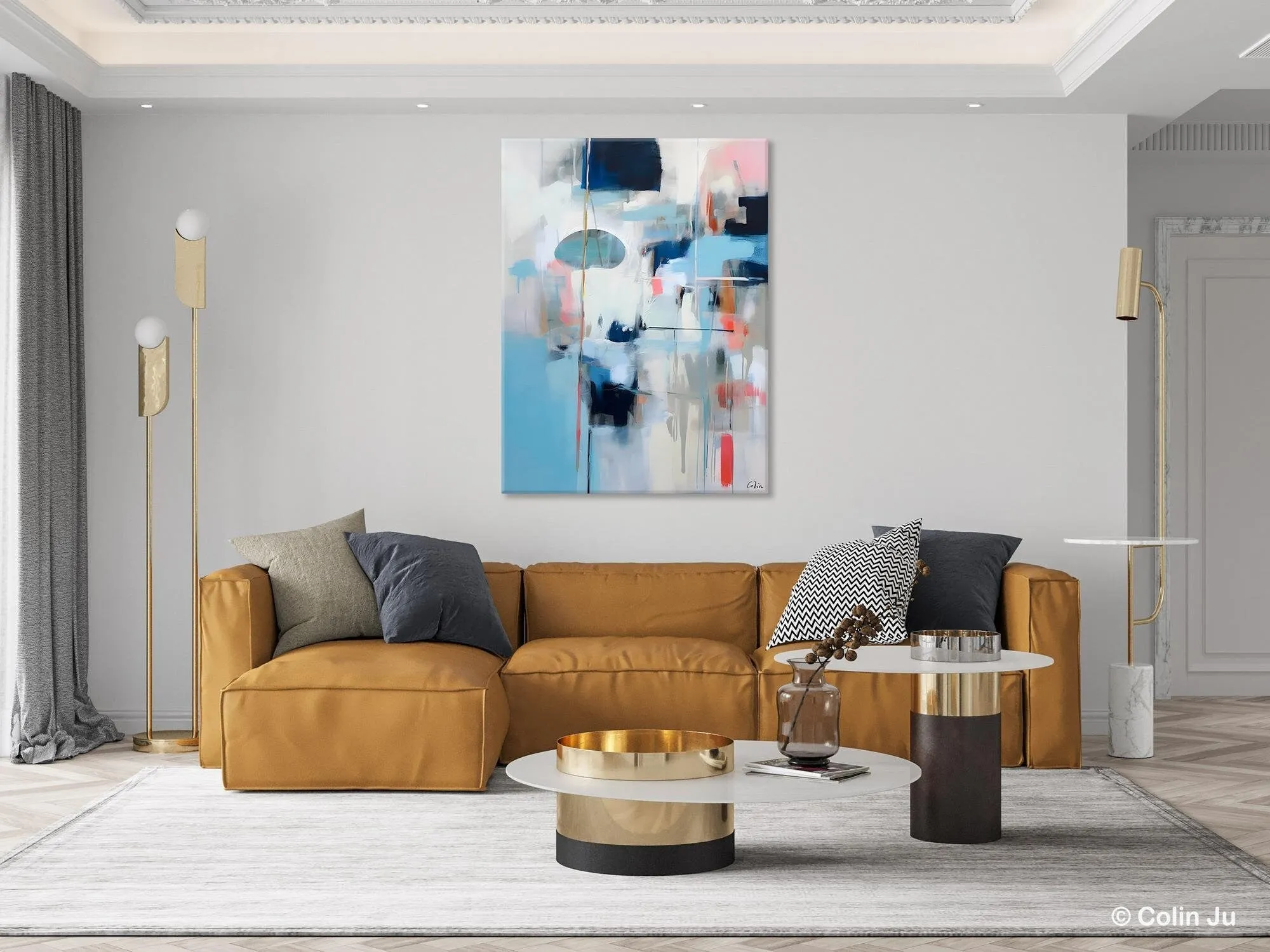 Large Wall Paintings for Bedroom, Contemporary Abstract Paintings on Canvas, Oversized Abstract Wall Art Paintings, Original Abstract Art