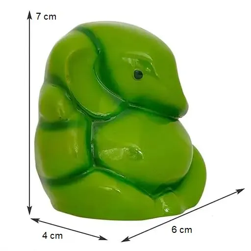 Lord Ganesha Murti Religious Hindu God Figurine Elephant God for Car Dashboard | Green (Pack of 1)