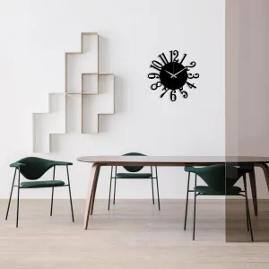 Metal Wall Clock 14 - Black Wall Art
