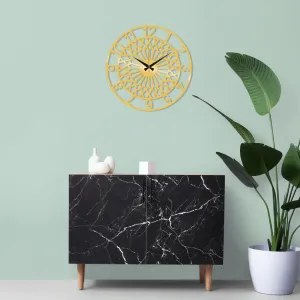 Metal Wall Clock 31 - Gold Wall Art
