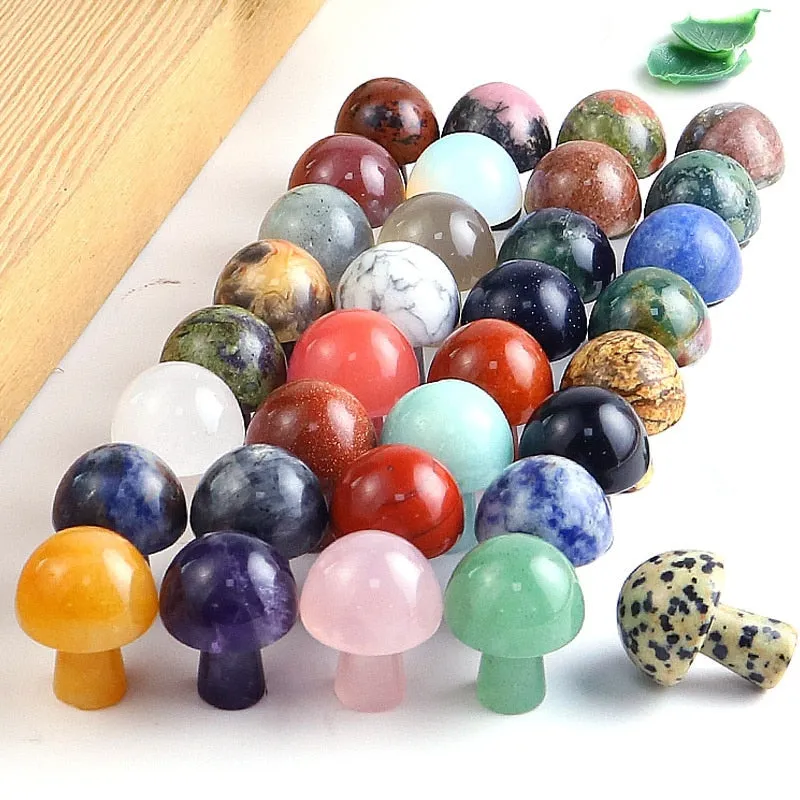 Mushroom Stone Figurines