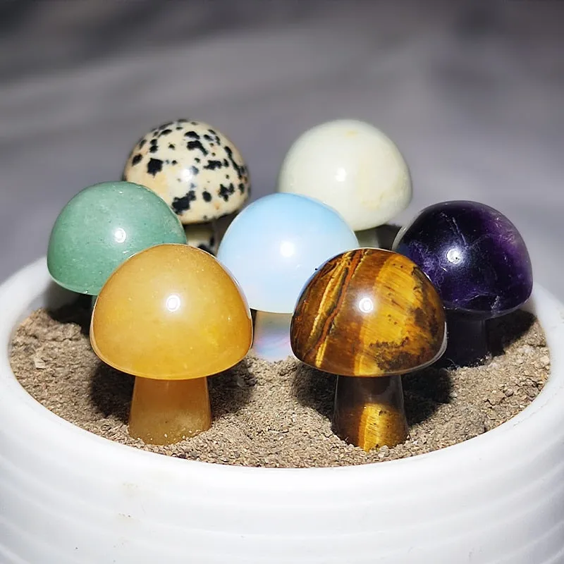 Mushroom Stone Figurines