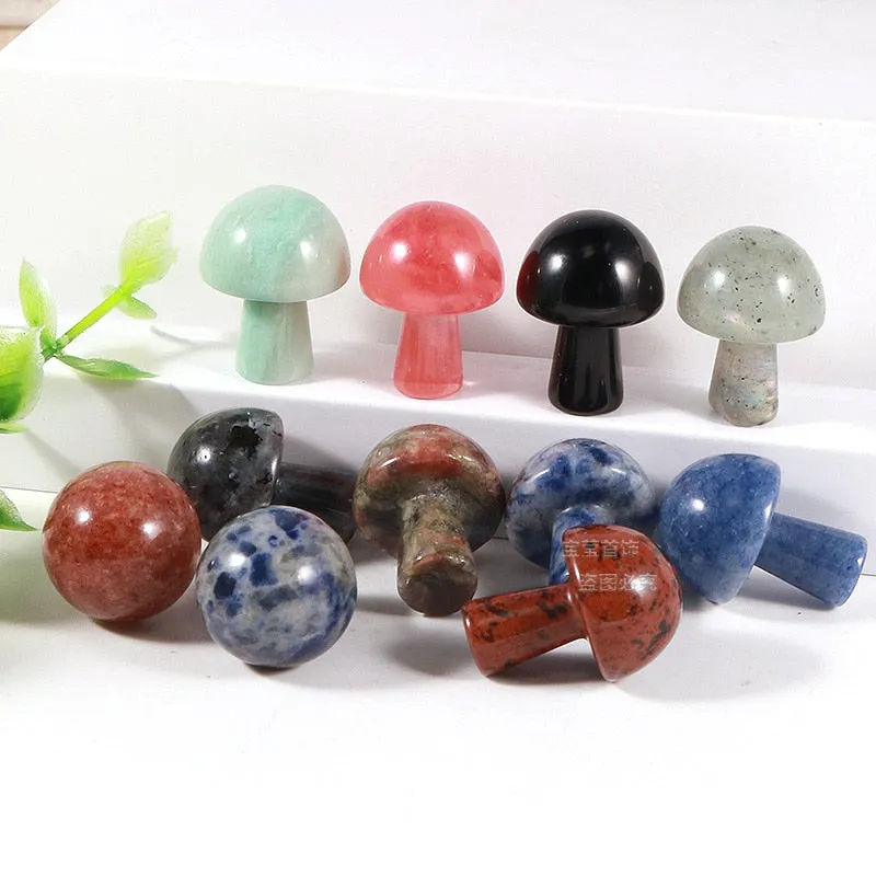 Mushroom Stone Figurines