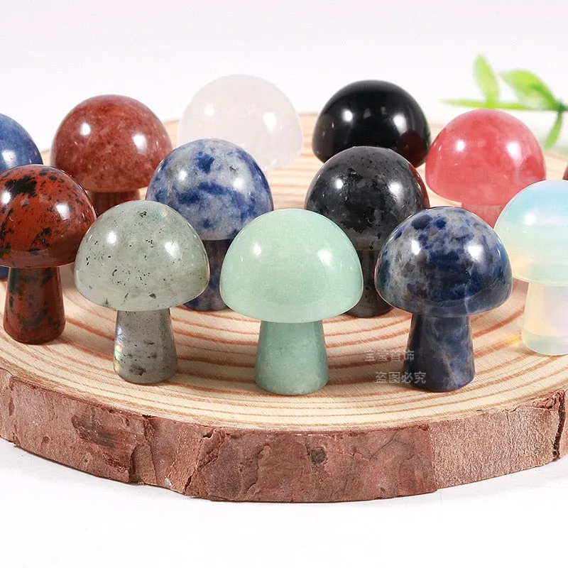 Mushroom Stone Figurines