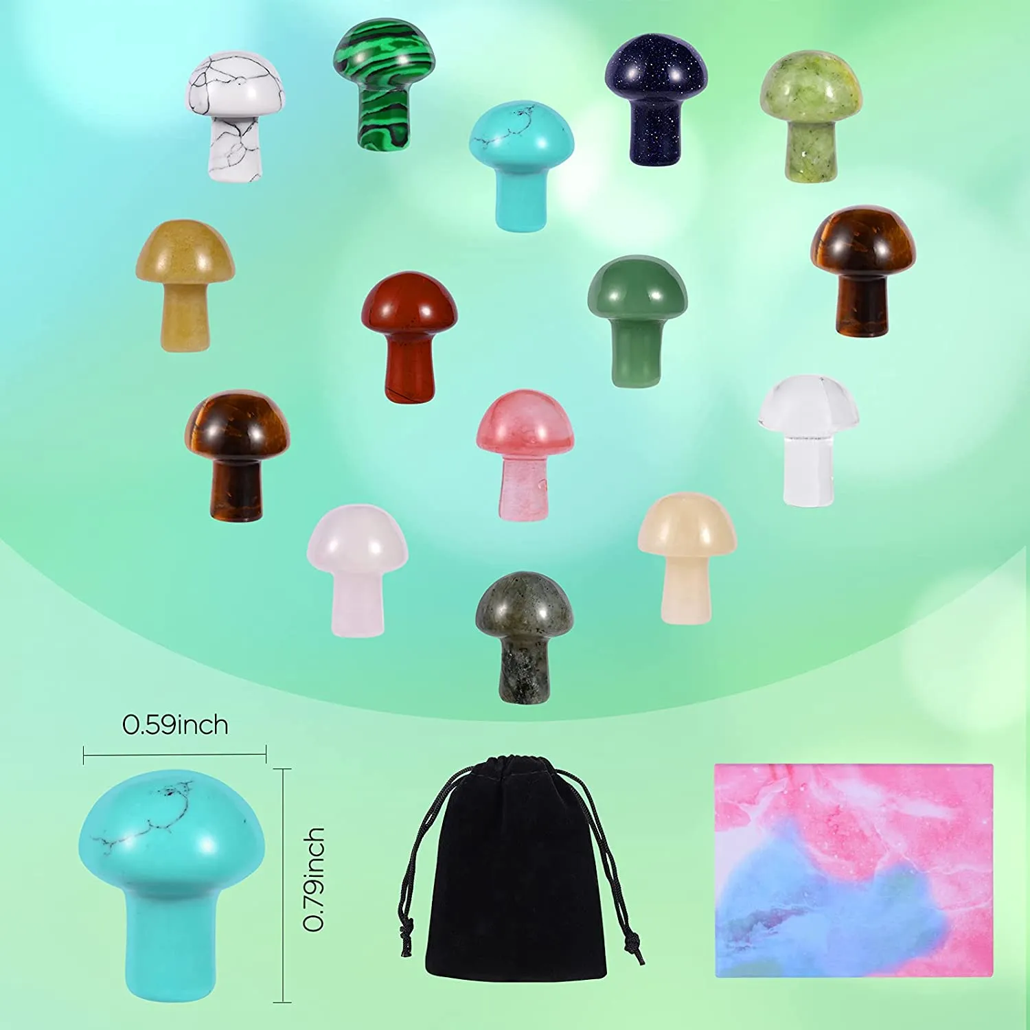 Mushroom Stone Figurines