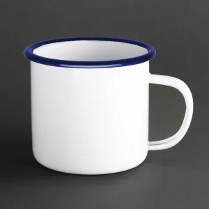 Olympia Large Enamel Soup Mugs 670ml (Pack of 6) - DC398