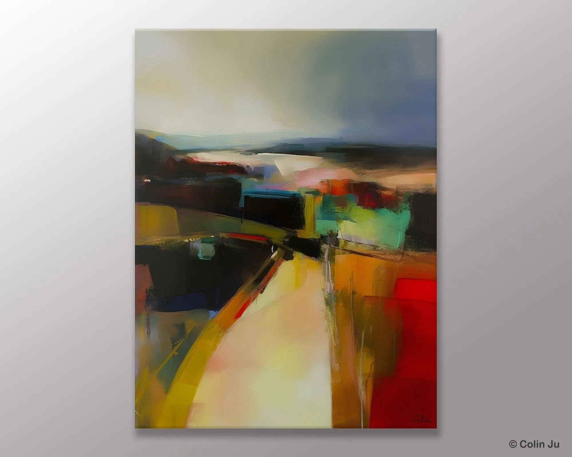 Original Landscape Paintings, Acrylic Painting on Canvas, Extra Large Paintings for Bedroom, Modern Paintings, Large Contemporary Wall Art