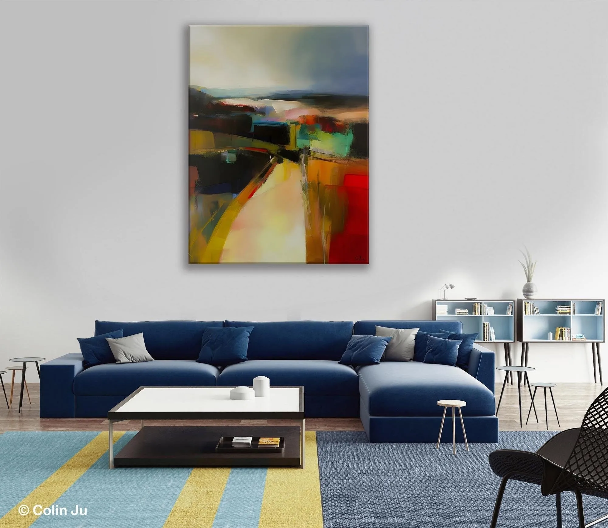 Original Landscape Paintings, Acrylic Painting on Canvas, Extra Large Paintings for Bedroom, Modern Paintings, Large Contemporary Wall Art