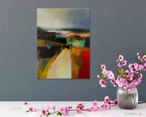 Original Landscape Paintings, Acrylic Painting on Canvas, Extra Large Paintings for Bedroom, Modern Paintings, Large Contemporary Wall Art