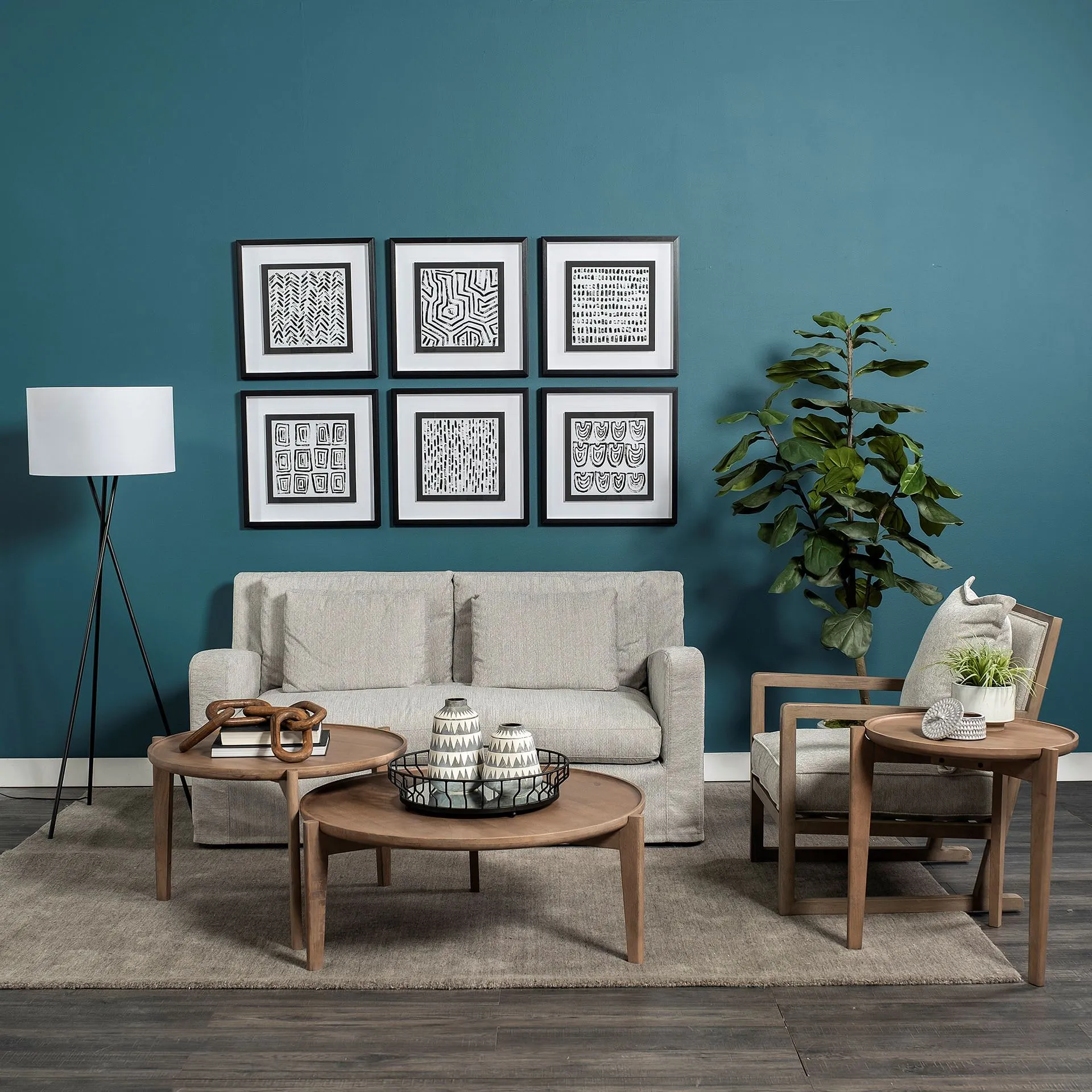 Payton Love Seat in Frost Gray