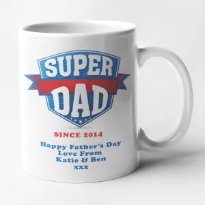 Personalised Super Dad Mug