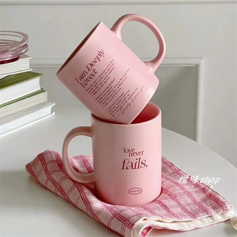 Pink Matte Ceramic Mug | 300ml coffee mugs