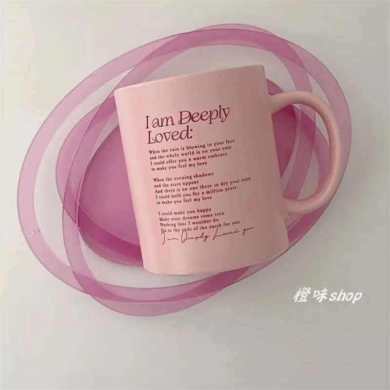 Pink Matte Ceramic Mug | 300ml coffee mugs