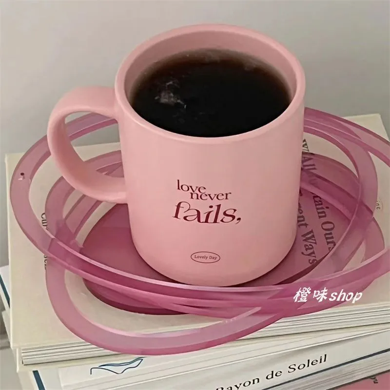 Pink Matte Ceramic Mug | 300ml coffee mugs