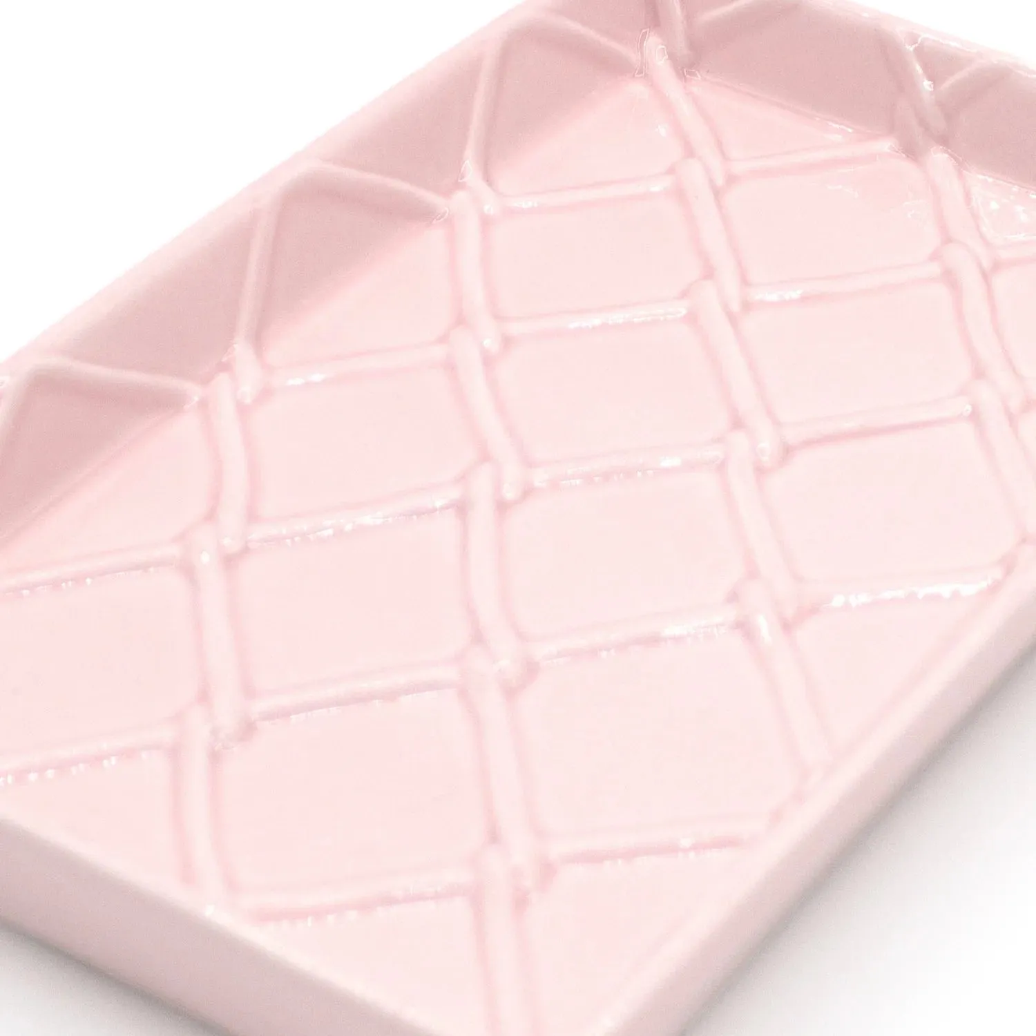 Pink Textured Guest Towel Tray