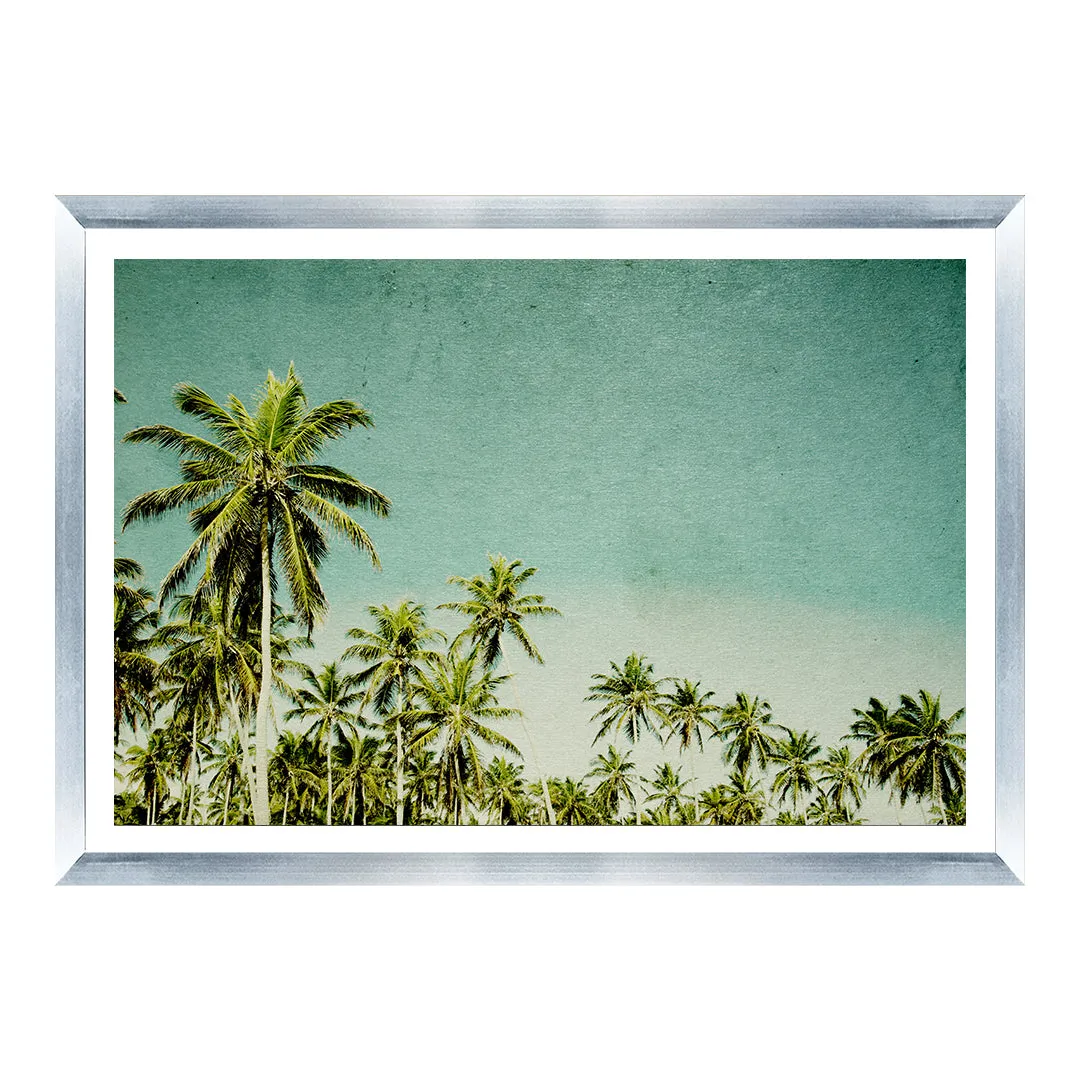 Retro Palm Trees Custom Art