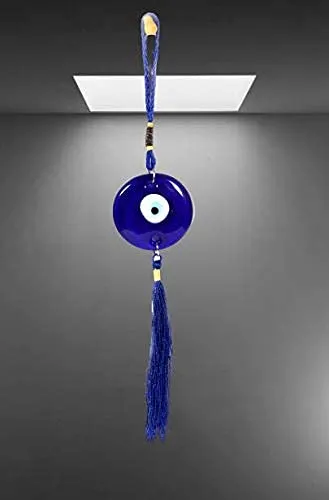 Revashree Craft World 6 Cm Wall Hanging Evil Eye Wind Chimes for Home Décor Items for Living Room Entrance Balcony Garden for Positive Energy Protection Vastu