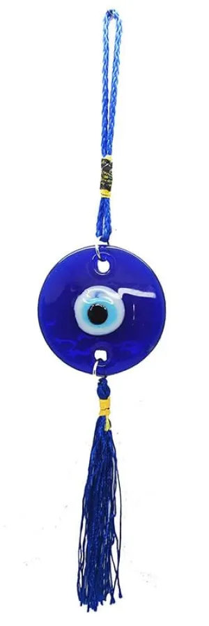 Revashree Craft World 6 Cm Wall Hanging Evil Eye Wind Chimes for Home Décor Items for Living Room Entrance Balcony Garden for Positive Energy Protection Vastu