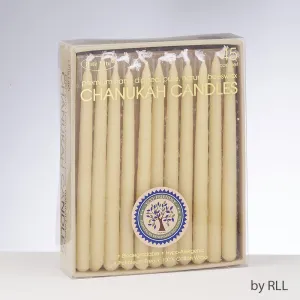 Rite Lite Hanukkah Candles 45pk - Natural Hand-Dipped Beeswax